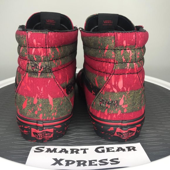 VANS x Nightmare on Elmstreet Sk8-Hi Horror Freddy Krueger Edition Sneakers - Picture 4 of 7